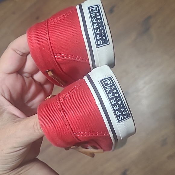 Red canvas Sperry Topsider 7 - Picture 9 of 9